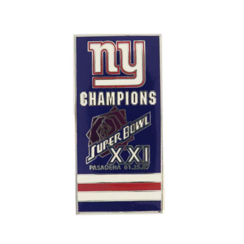 NFL Super Bowl XXI Giants Banner Pin SB21GIA 01