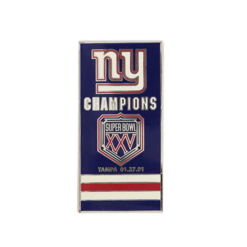 NFL Super Bowl XXV Giants Banner Pin SB25GIA 01