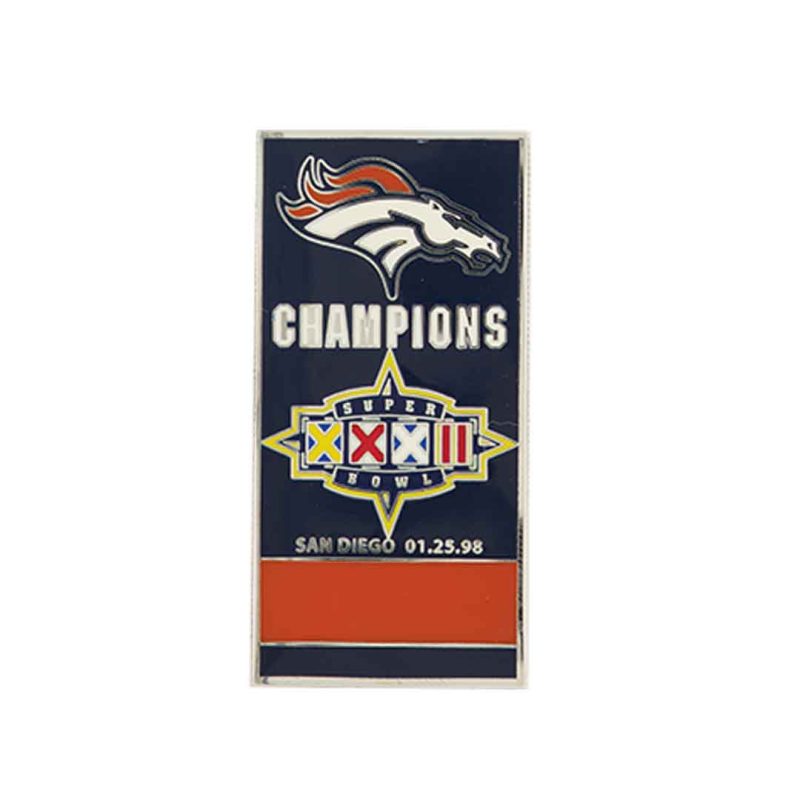 NFL Super Bowl XXXII Broncos Banner Pin SB32BRO 01