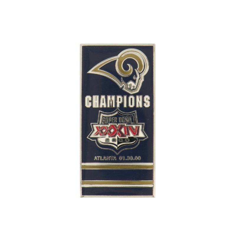 NFL SuperBowlXXXIVRamsBannerPin SB34RAM 01