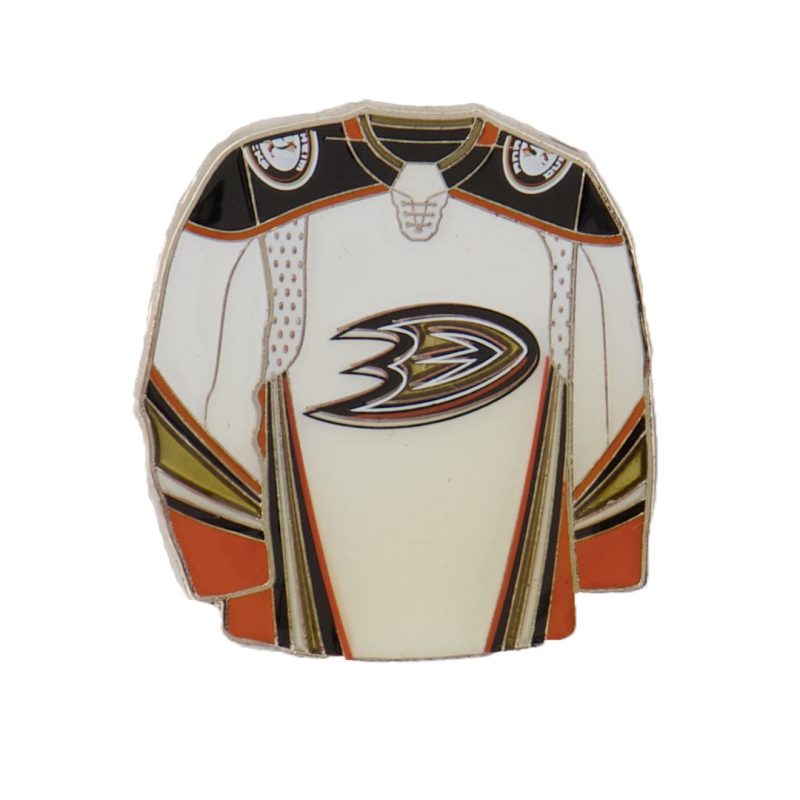 NHL AnaheimDucksJerseyPin White DUCJPW 01