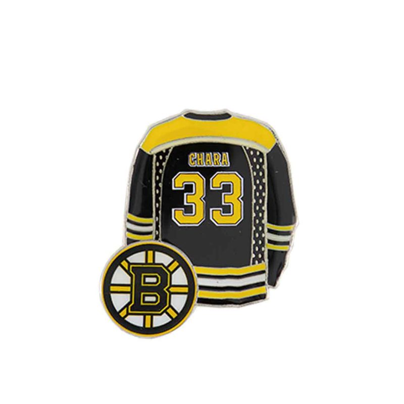 NHL Bruins Jersey Pin Chara BRUJEA33 01