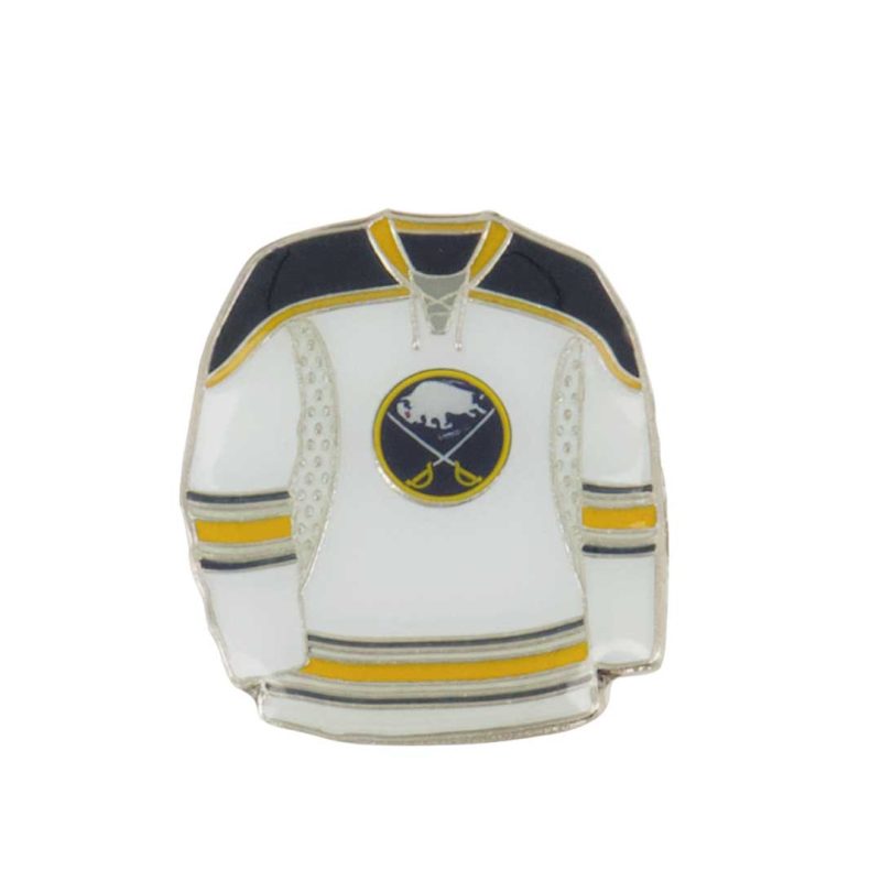 NHL Buffalo Sabres Jersey Pin White Sticky SABJPWS 01