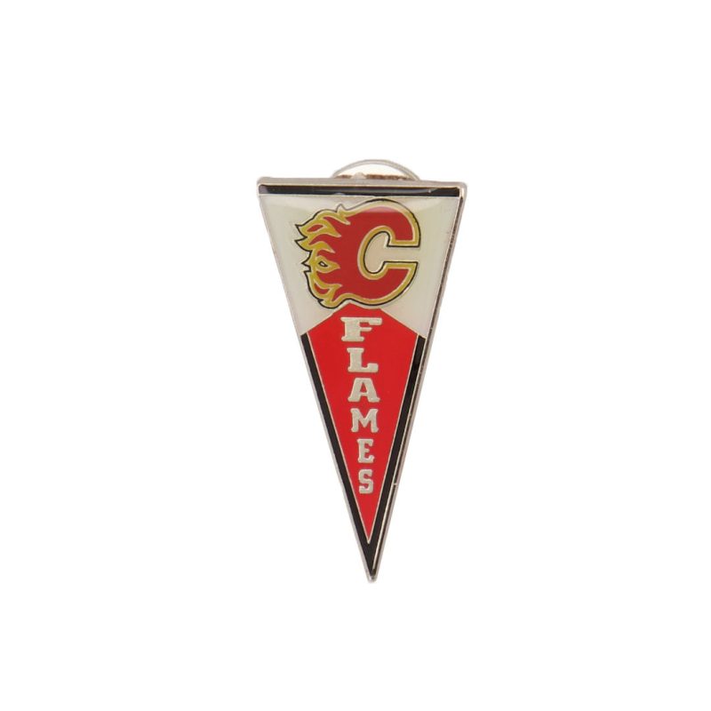 NHL CalgaryFlamesPennantPin FLAPEN 01