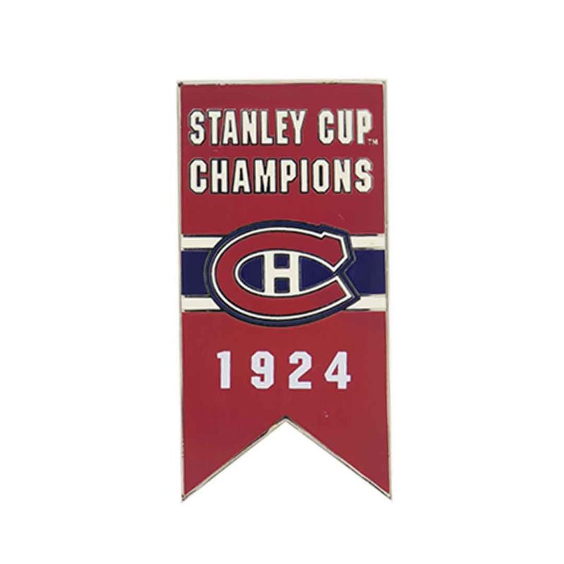 NHL Canadiens 1924 Stanley Cup Banner Pin Sticky CDNSCC24S 01