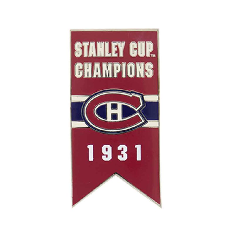 NHL Canadiens 1931 Stanley Cup Banner Pin Sticky CDNSCC31S 01