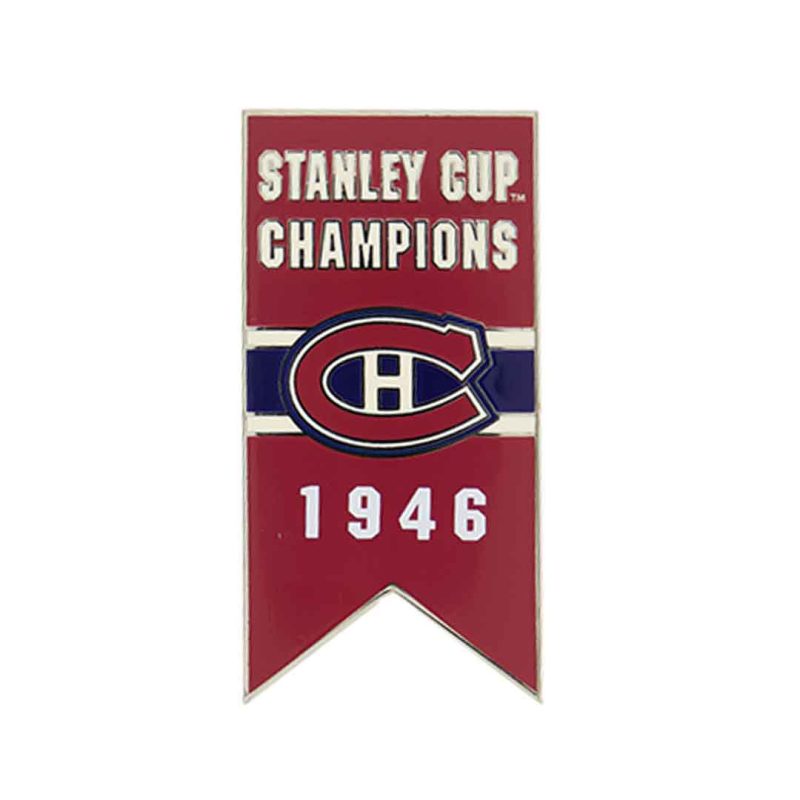 NHL Canadiens 1946 Stanely Cup Banner Pin CDNSCC46 01 307f6632 5f2b 455f ab6c f7bca4baa0b3