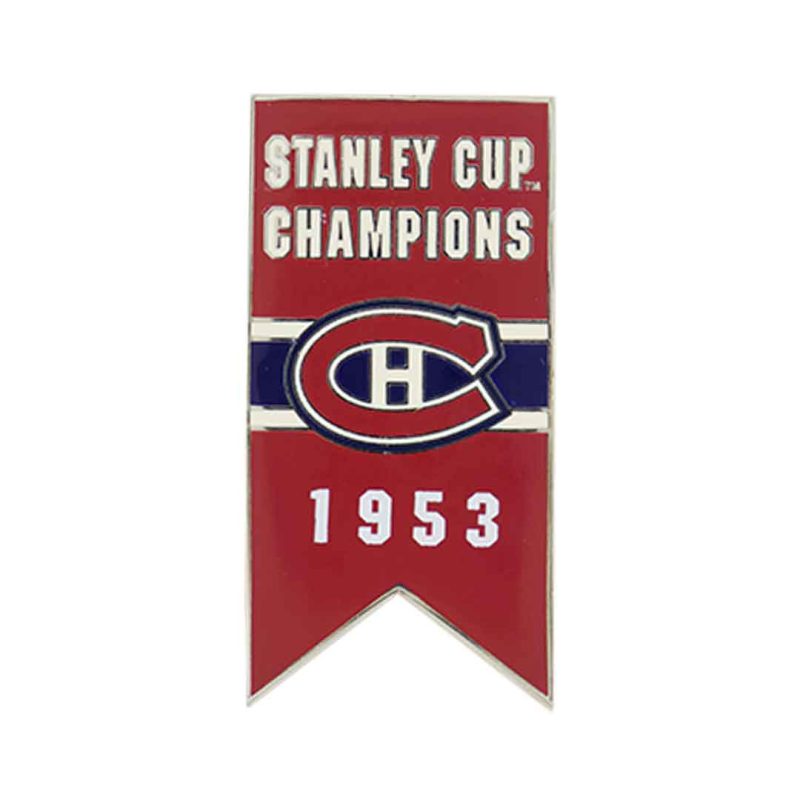 NHL Canadiens 1953 Stanley Cup Banner Pin Sticky CDNSCC53S 01