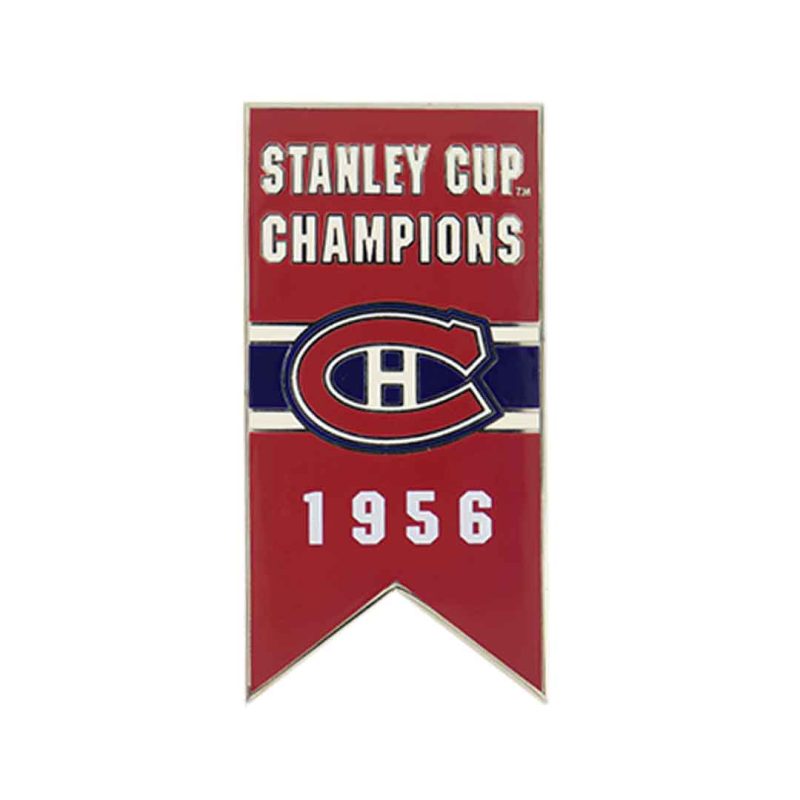 NHL Canadiens 1956 Stanley Cup Banner Pin Sticky CDNSCC56S 01