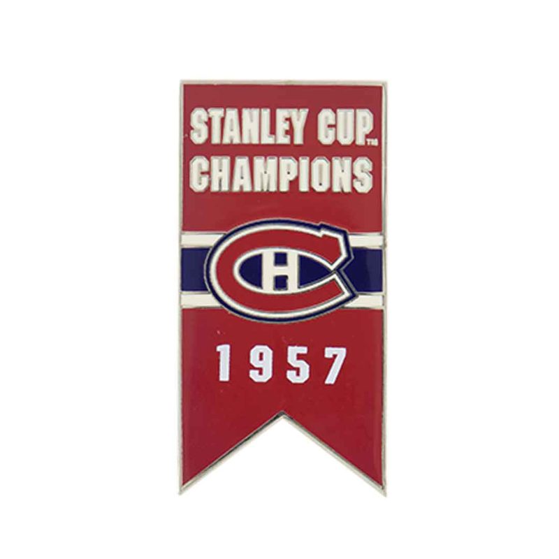 NHL Canadiens 1957 Stanley Cup Banner Pin Sticky CDNSCC57S 01