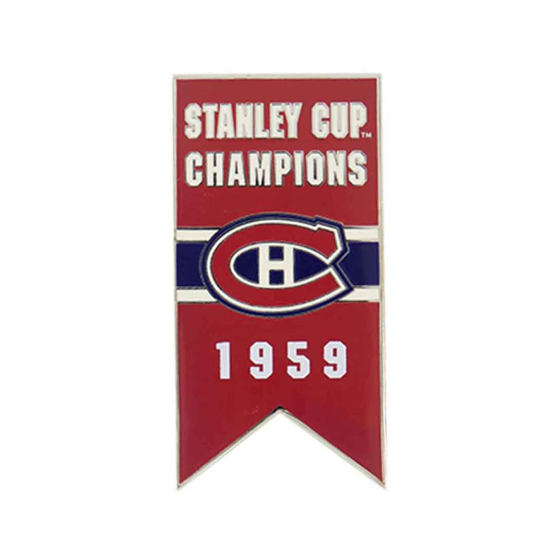 NHL Canadiens 1959 Stanley Cup Banner Pin Sticky CDNSCC59S 01