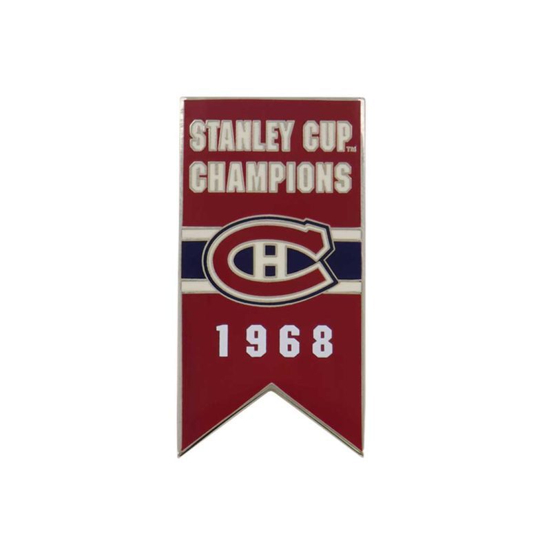 NHL Canadiens 1968 Stanley Cup Banner Pin Sticky CDNSCC68S 01