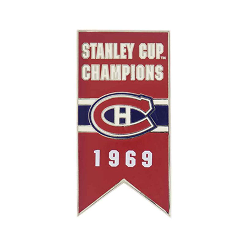 NHL Canadiens 1969 Stanley Cup Banner Pin Sticky CDNSCC69S 01