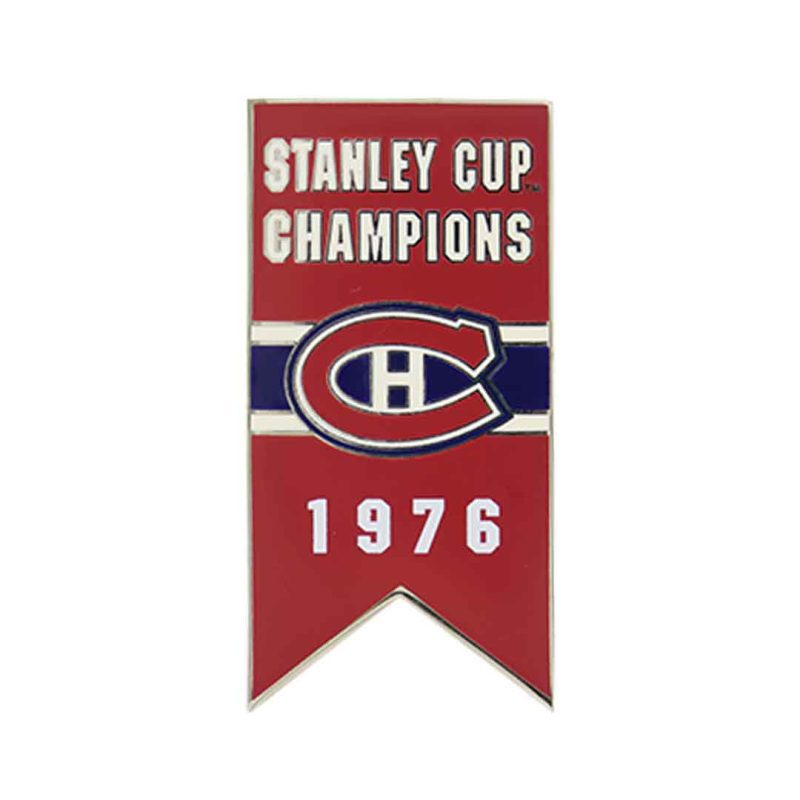 NHL Canadiens 1976 Stanley Cup Banner Pin Sticky CDNSCC76S 01