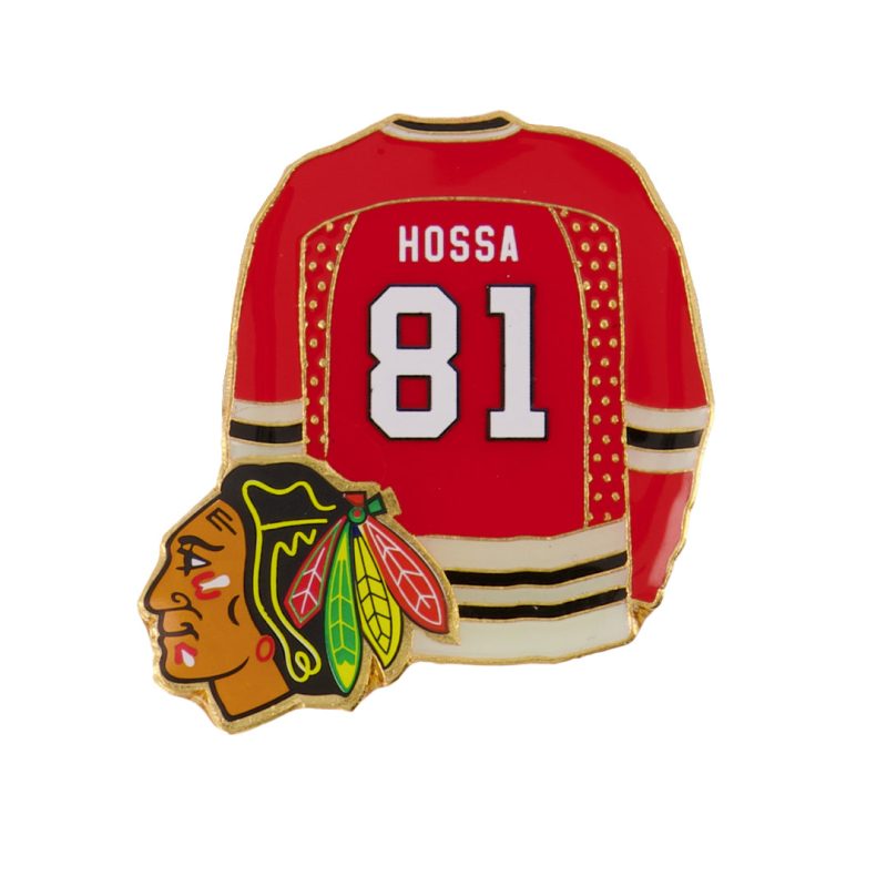 NHL ChicagoBlackhawksHossaJerseyPin BLAJEA81 01