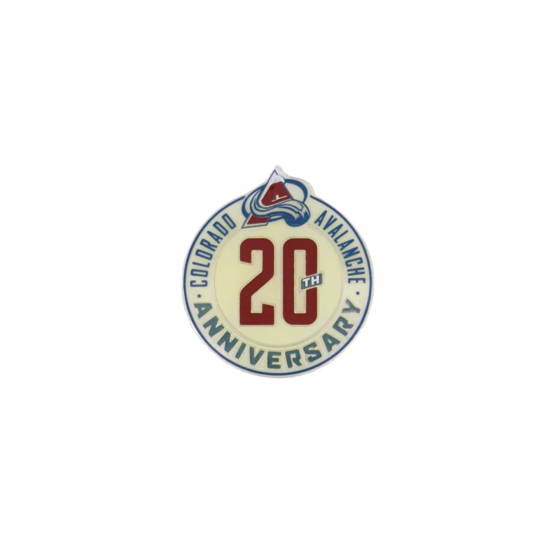 NHL Colorado Avalanche 20th Anniversary Magnet Pin AVA20THMAGNETICPIN 01