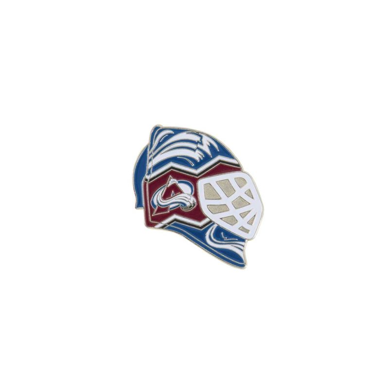 NHL Colorado Avalanche Mask Pin Sticky Back AVALOMS 01