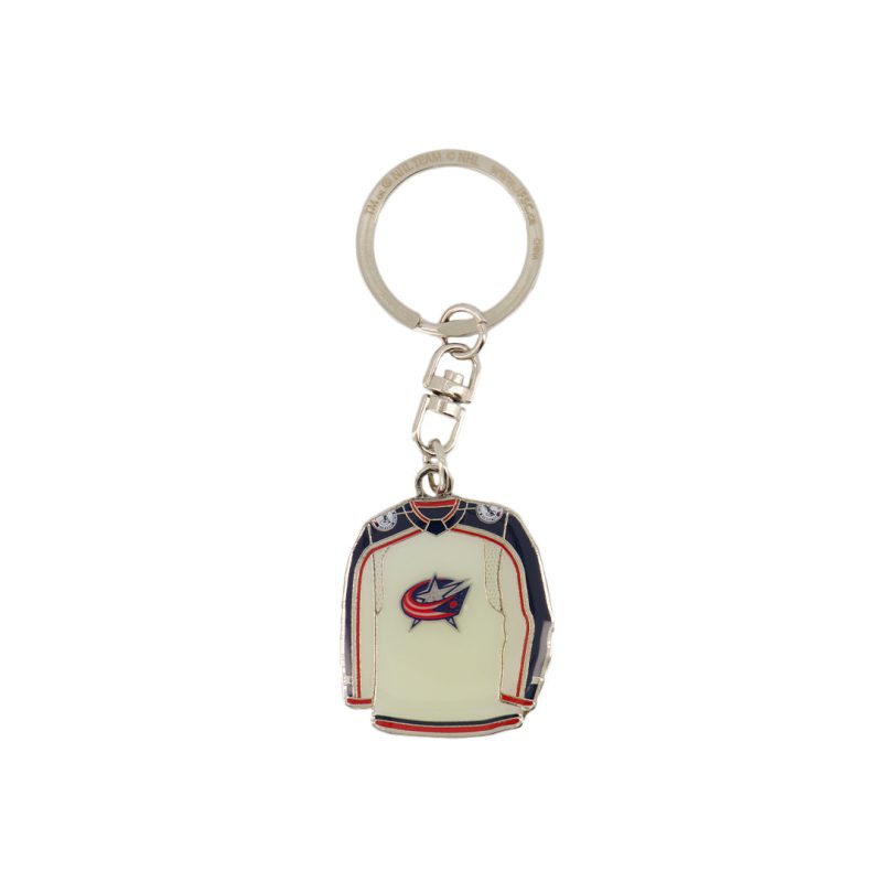 NHL ColumbusBlueJacketsJerseyKeyring BLUJKR 02