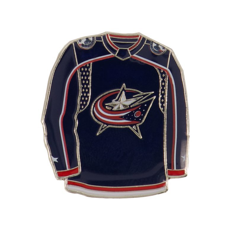 NHL ColumbusBlueJacketsJerseyPin Dark BLUJEA 01