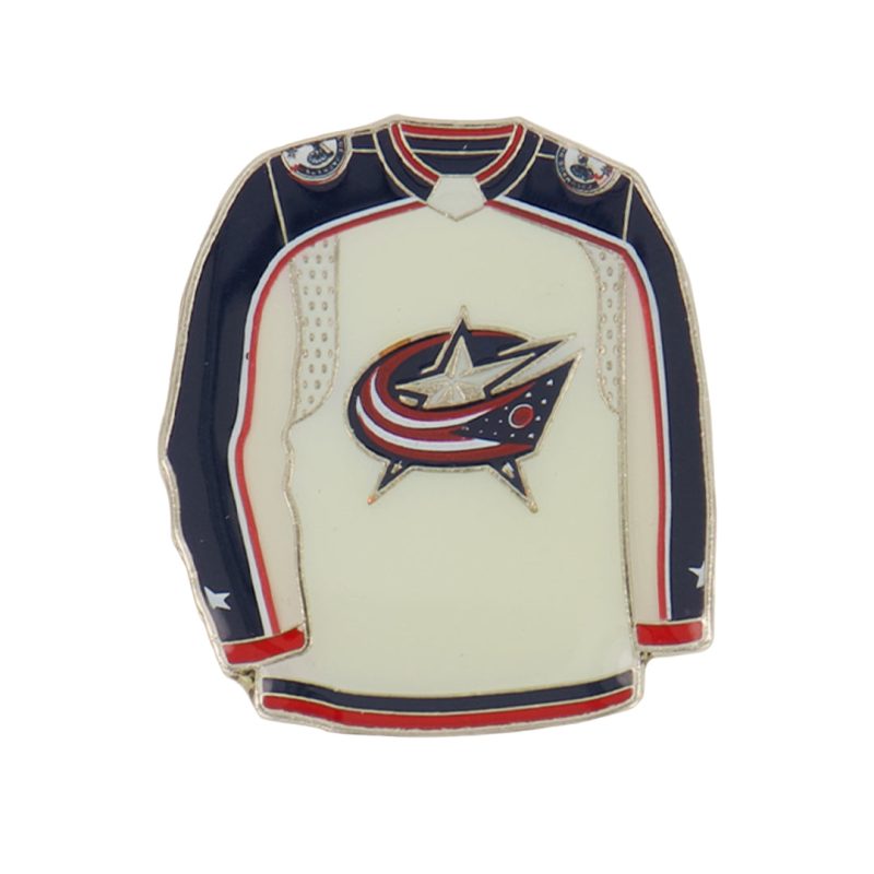 NHL ColumbusBlueJacketsJerseyPin White BLUJPW 01