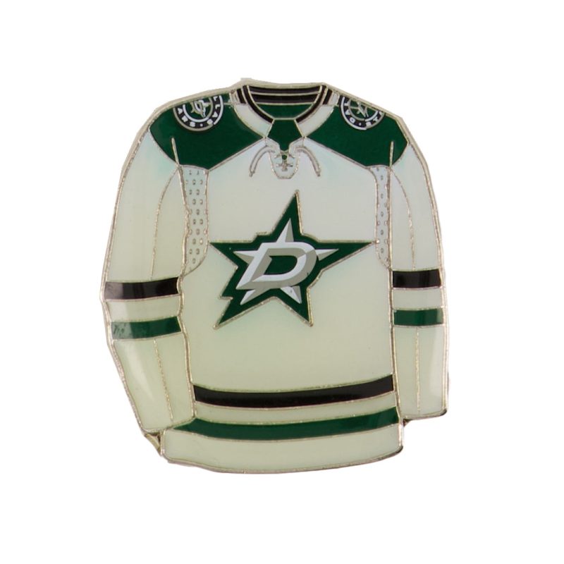 NHL DallasStarsJerseyPin White STAJPW 01