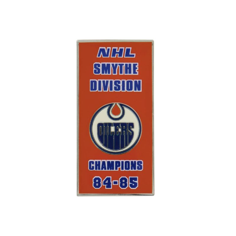 NHL Edmonton Oilers 1985 Smythe Division Banner Pin OILSMY85