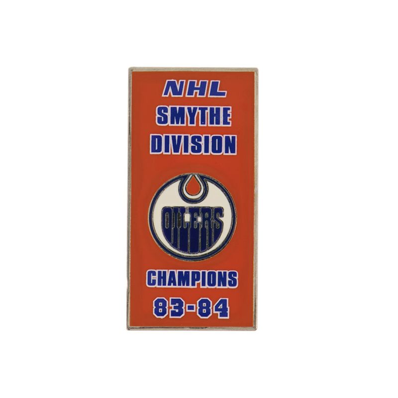 NHL EdmontonOilers1984SmytheDivisionBannerPin OILSMY84 01