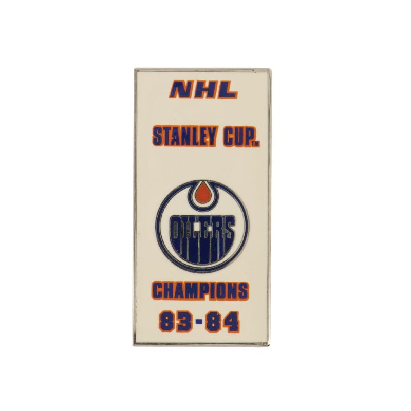 NHL EdmontonOilers1984StanleyCupPin StickyBack OILSCC84S 01