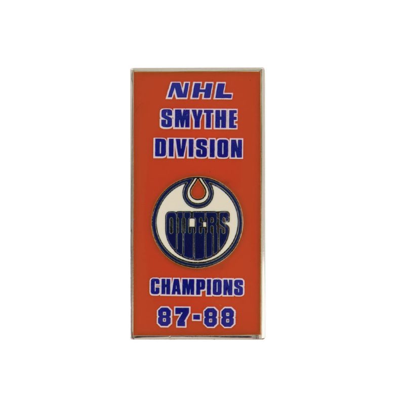 NHL EdmontonOilers1988SmytheDivisionBannerPin OILSMY88S 01