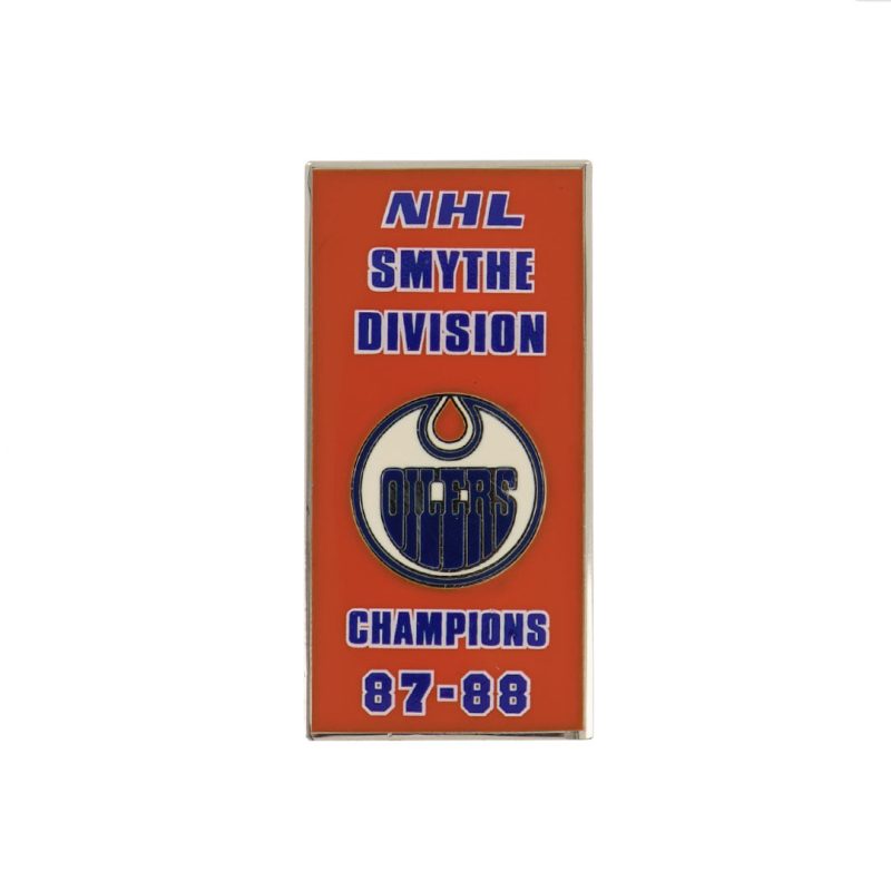 NHL EdmontonOilers1988SmytheDivisionBannerPin OILSMY88 01