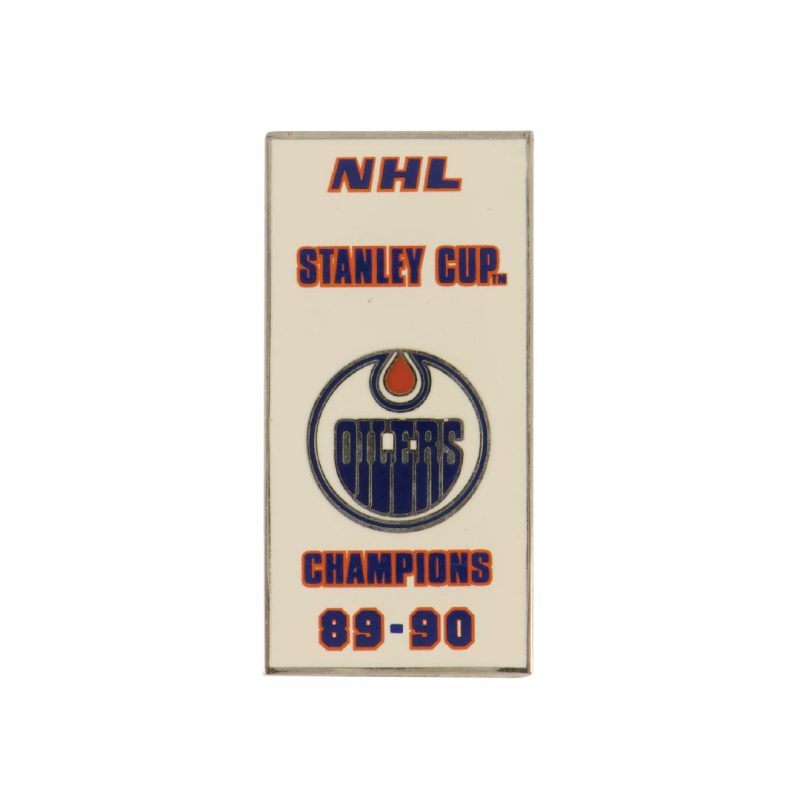 NHL EdmontonOilers1990StanleyCupPin Sticky OILSCC90 01