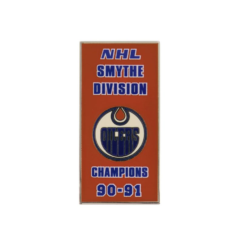 NHL EdmontonOilers1991SmytheDivisionBannerPin OILSMY91 01