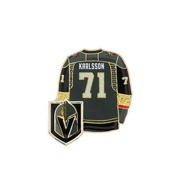 NHL Golden Knights Jersey Pin Karlsson KNIJPD71 1