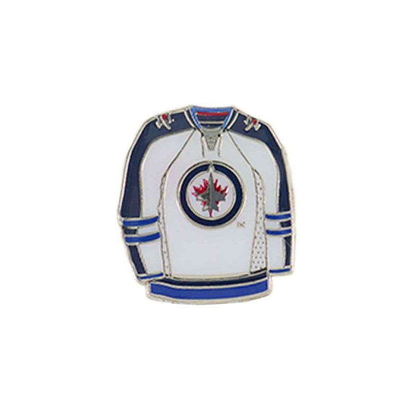 NHL Jets Jersey Pin White Sticky JTSJEHS 1