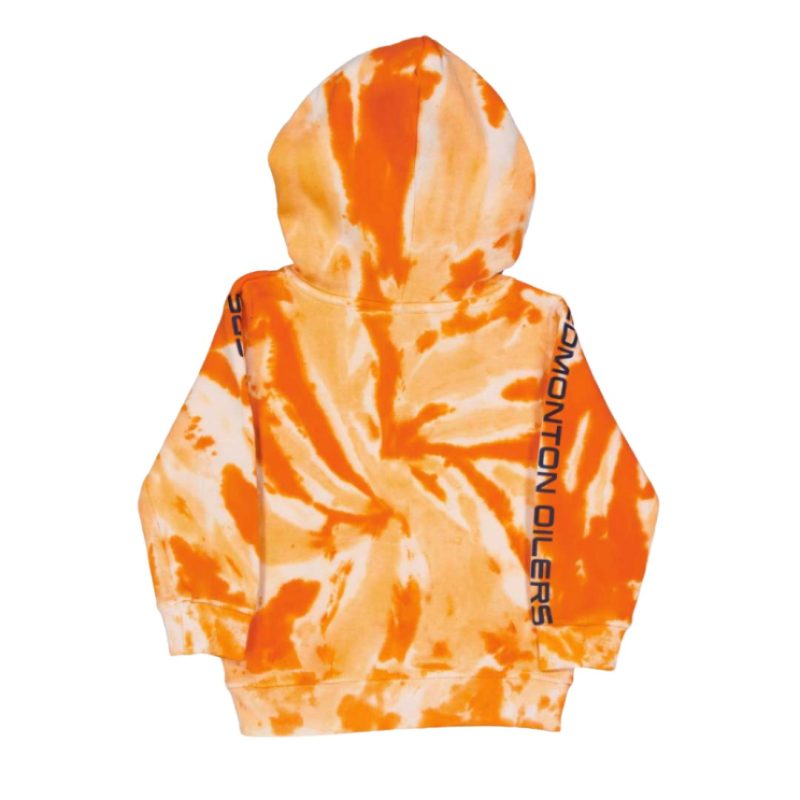 NHL Kid s Toddler Edmonton Oilers Manhattan Tie Dye Fleece Pullover Hoodie HK5T1FEJL OIL 2