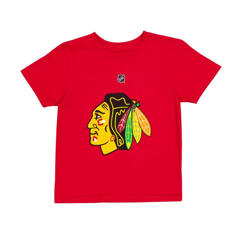 NHL Kids Chicago Blackhawks Patrick Kane Player Flat Short Sleeve T Shirt HK5B3HAABH01 BLAPK 01