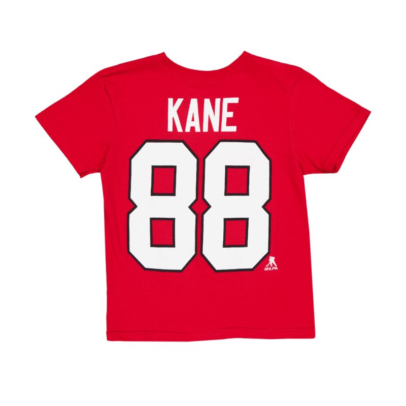 NHL Kids Chicago Blackhawks Patrick Kane Player Flat Short Sleeve T Shirt HK5B3HAABH01 BLAPK 02