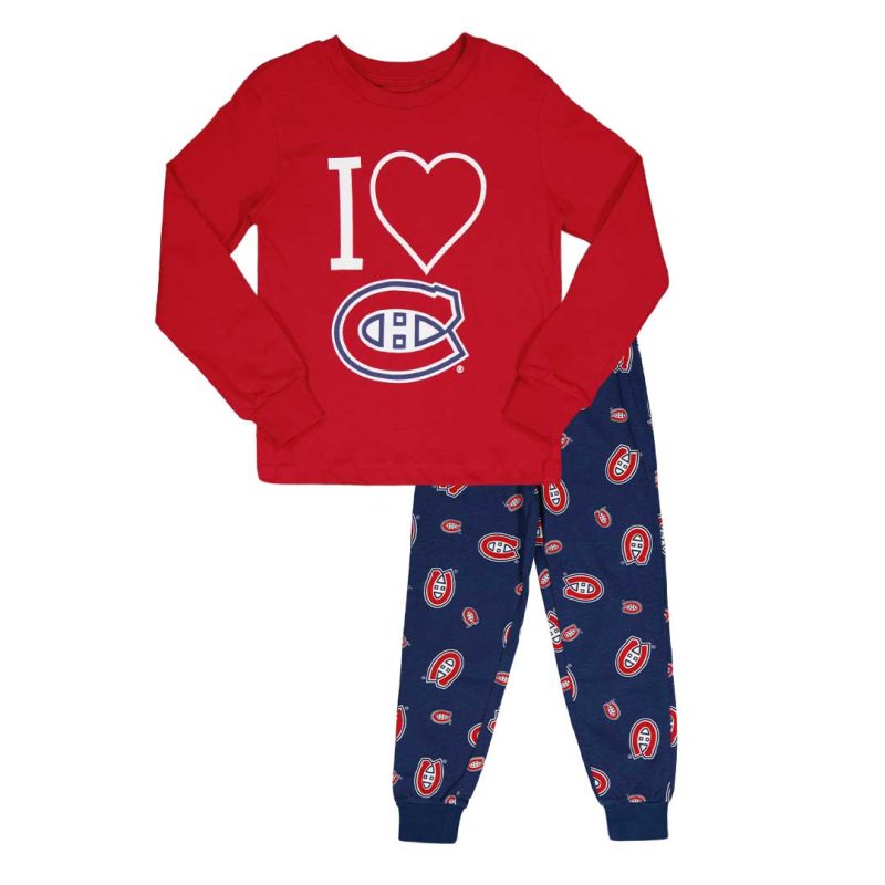 NHL Kids Montreal Canadiens 2 Piece PJ Set HK5GNHBAJ CND 01