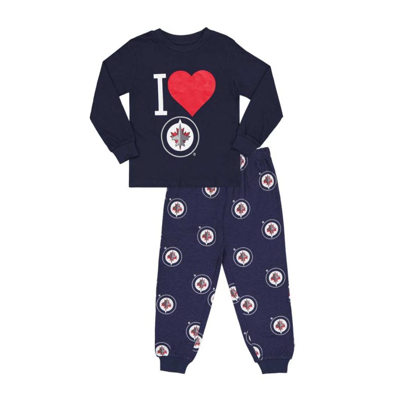 NHL Kids Winnipeg Jets 2 Piece PJ Set HK5GNHBAJ WNP 1