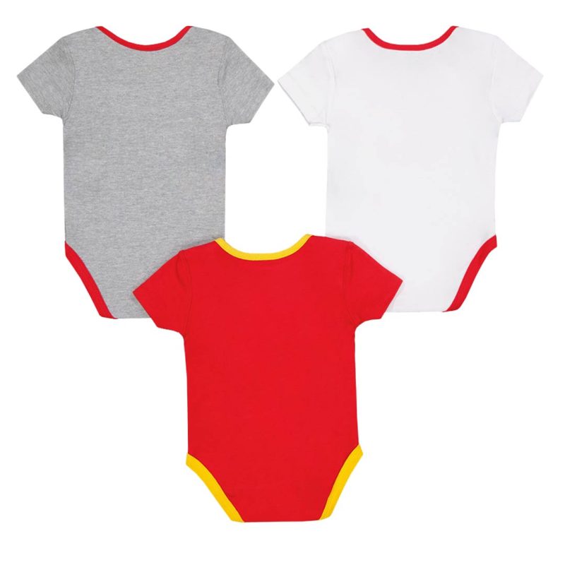 NHL Kids Infant Calgary Flames 3 Pack Triple Clappers Creeper Set HK5N1FC2Y FLM 2