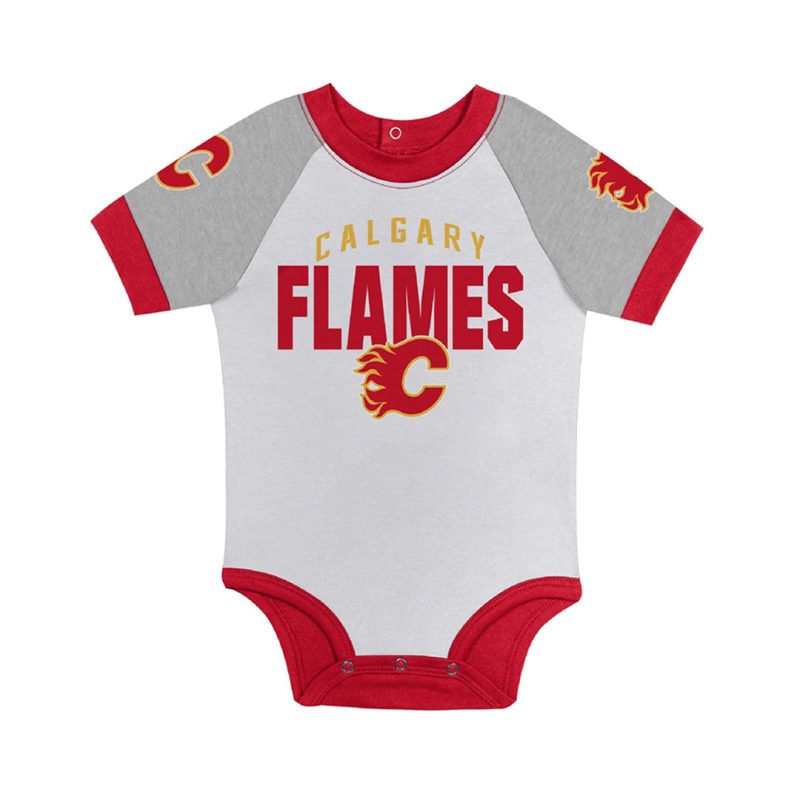 NHL Kids Infant Calgary Flames Lil Flopper Creeper Set HK5I1FGGW FLM 02