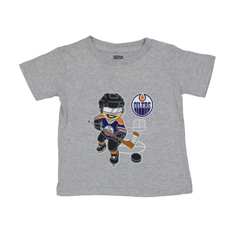 NHL Kids Infant Edmonton Oilers Flat Captains Short Sleeve T Shirt HK5I1HCYGSA9 OIL image01