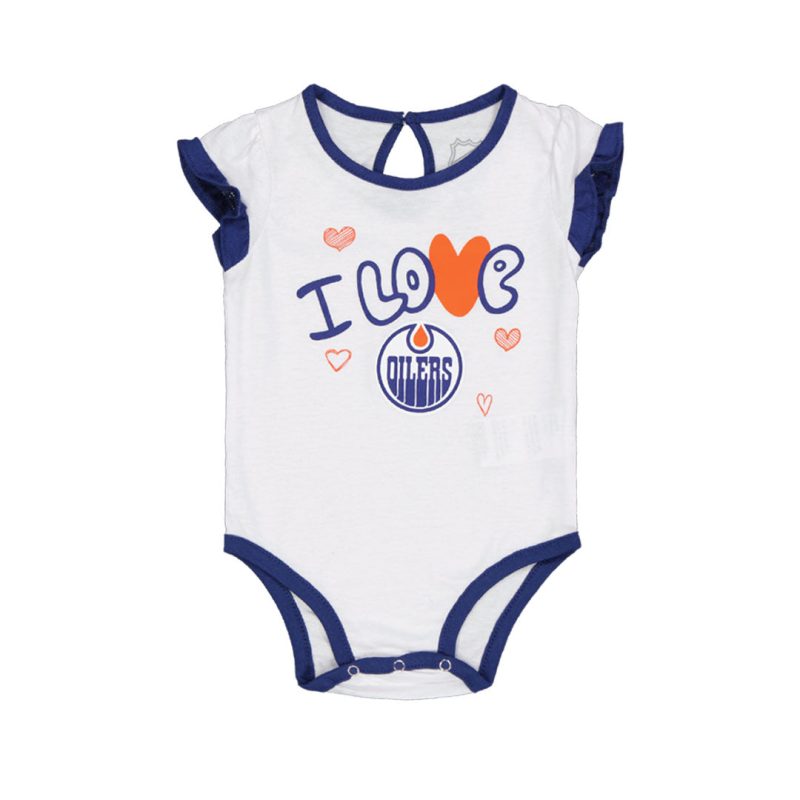 NHL Kids Infant Edmonton Oilers I Love Hockey Creeper Set HK5I1FEFHF22 OIL 02