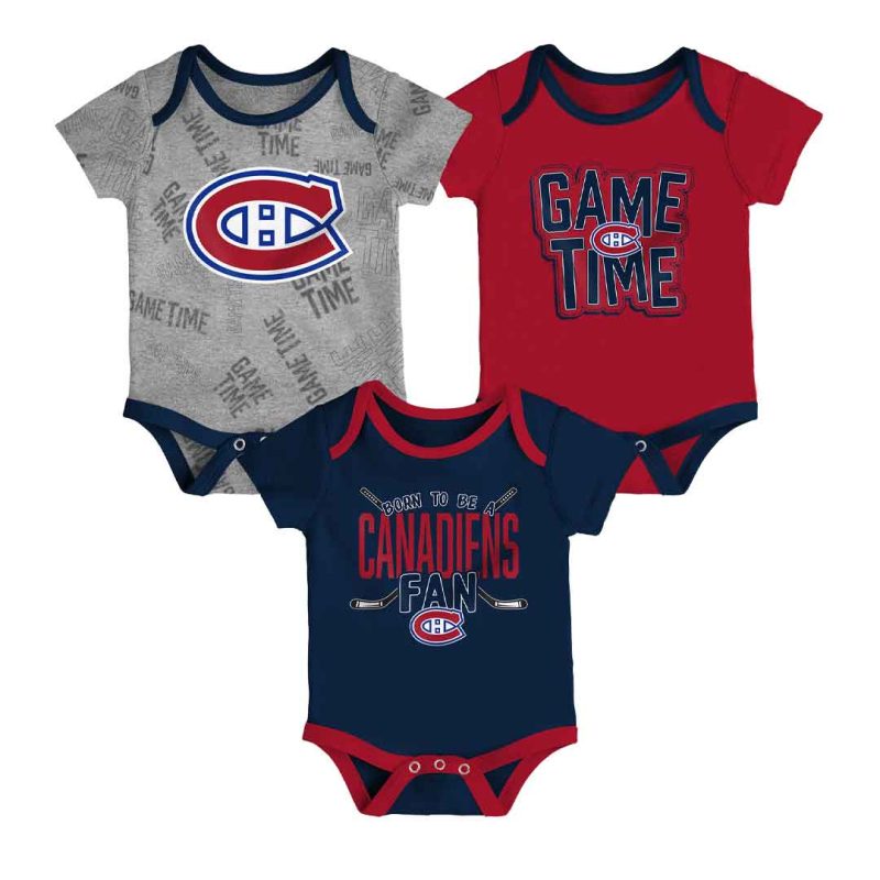 NHL Kids Infant Montreal Canadiens Game Time Short Sleeve Creeper Set HK5N1FEFB CND 01