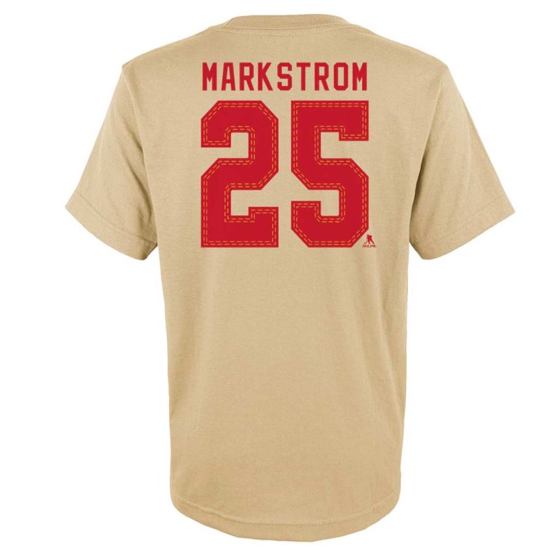 NHL Kids Junior Calgary Flames Jacob Markstrom T Shirt HK5B7HDQAH01 FLMJM 02