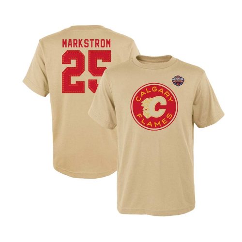 NHL Kids Junior Calgary Flames Jacob Markstrom T Shirt HK5B7HDQAH01 FLMJM 03