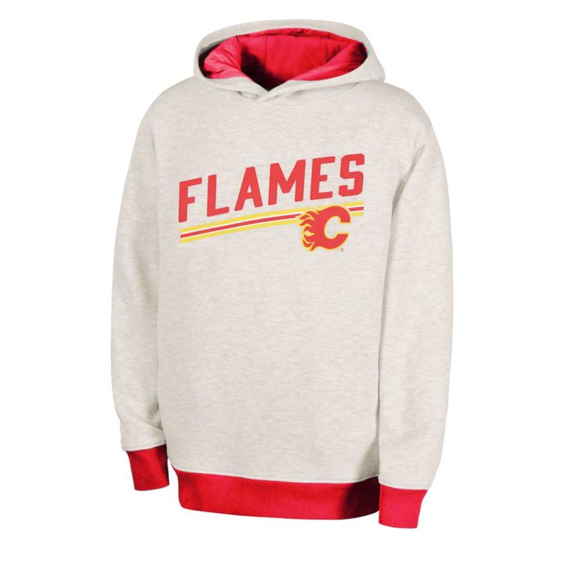 NHL Kids Junior Calgary Flames Timeless Pullover Hoodie HK5B7FGKX FLM 1