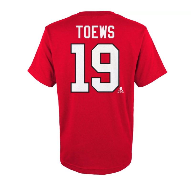 NHL Kids Junior Chicago Blackhawks Jonathan Toews T Shirt HK5B7BBK9H01 BLAJT 02