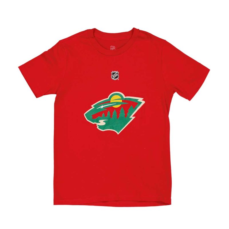 NHL Kids Junior Minnesota Wild Primary Logo Short Sleeve T Shirt HK5B7MK99H01 WLD imge01