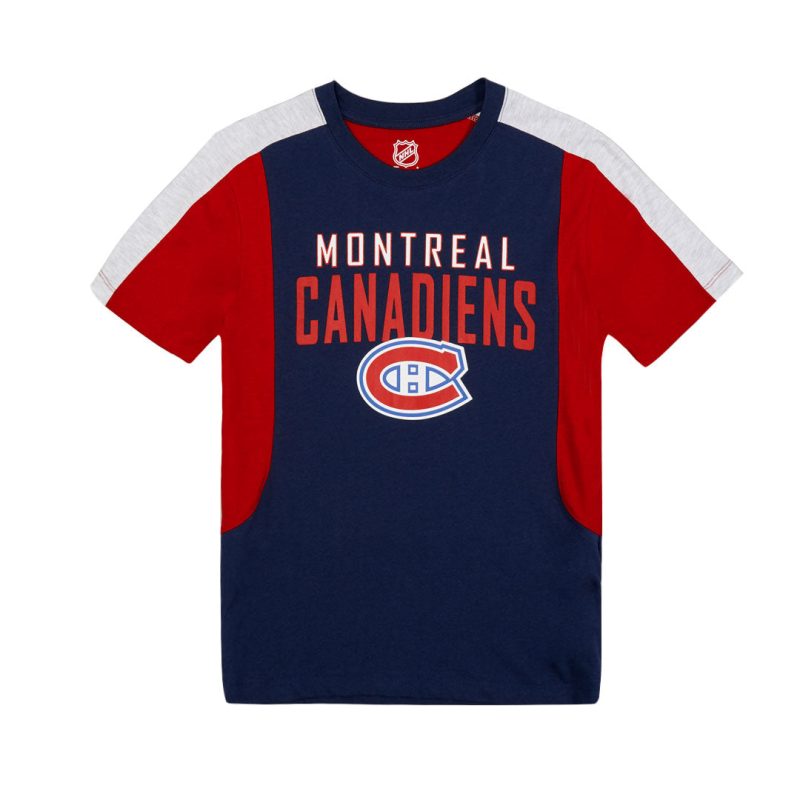 NHL Kids Junior Montreal Canadiens Compelling Slapshot Short Sleeve T Shirt HK5B7FGGT CND 01